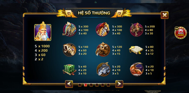 Luật chơi game slot Sơn Tinh Thuỷ Tinh FA88